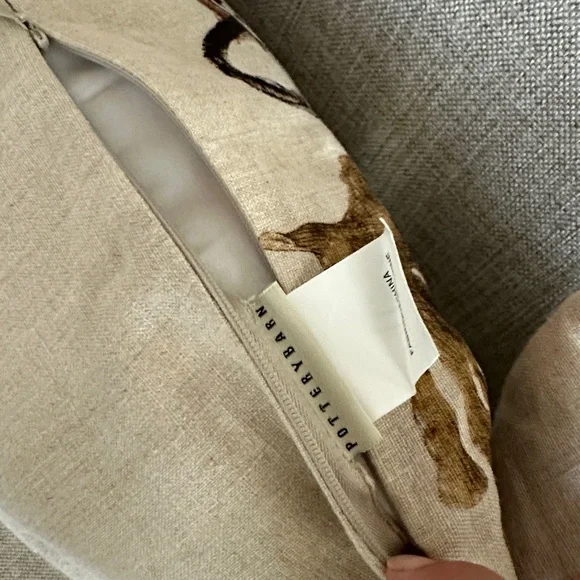 Pottery Barn Oceanic Coral and Fish Pillow - Picture 4 of 4